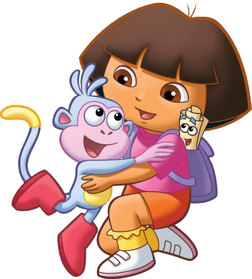 Dora The Explorer - Dora And Boots (361x400), Png Download