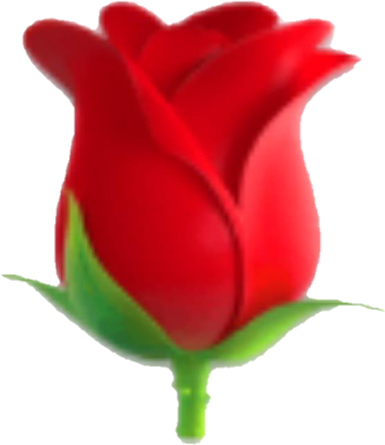 Emoji Rose Flower Redflower Red Redrose - Rose Symbol Unicode (720x775), Png Download