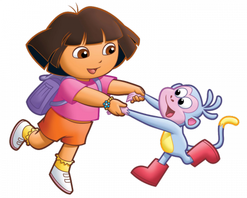Dora The Explorer And Boots Clipart - Dora L Exploratrice Png (500x400), Png Download