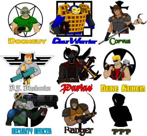 Tumblr Mscx8x5qsf1r2to8go1 500 - Blazkowicz Doomguy And Ranger (500x500), Png Download