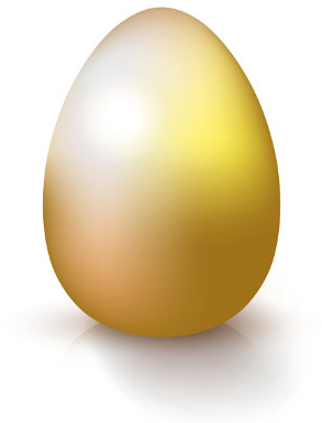 Look For The Golden Egg On Sapappcenter - Transparent Golden Egg (300x400), Png Download