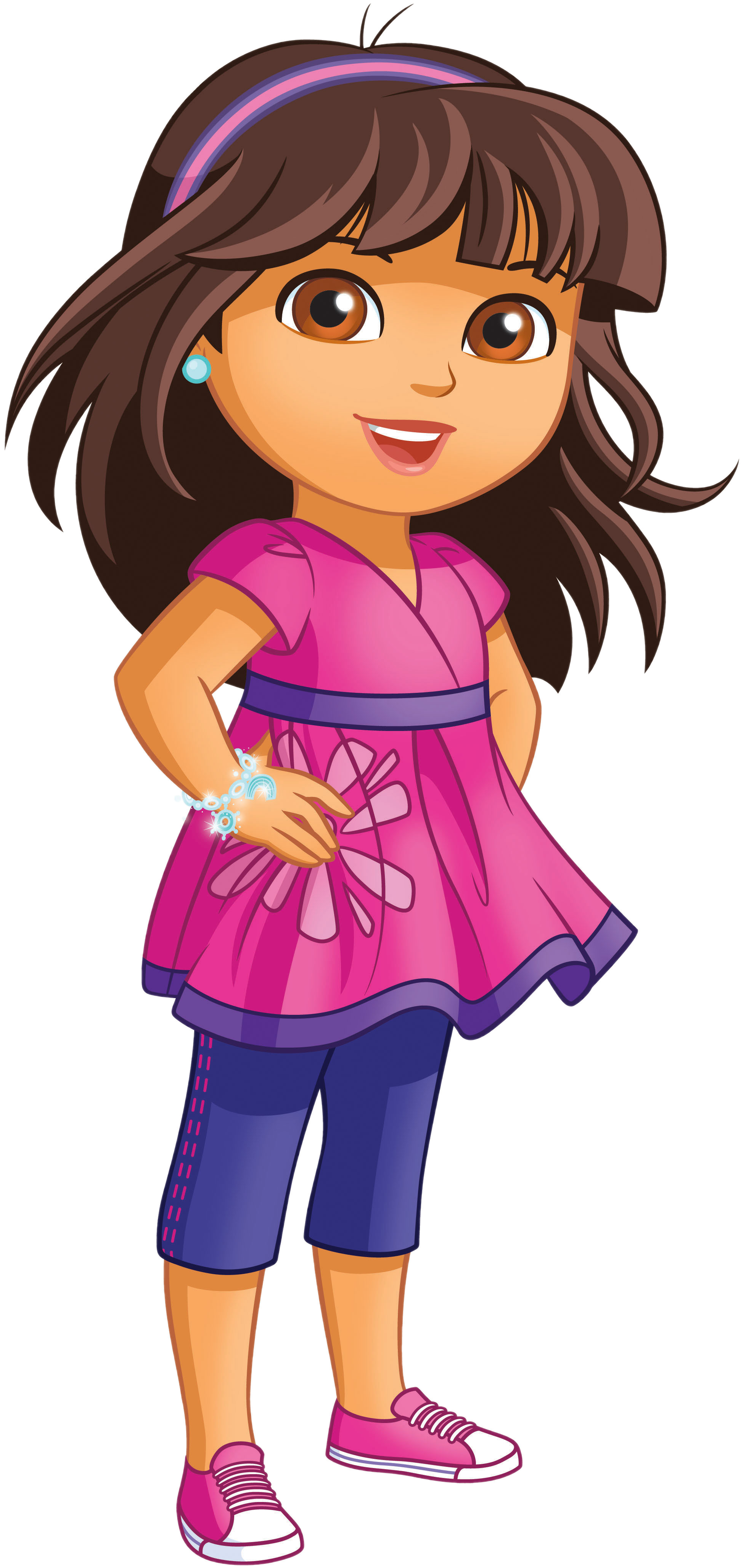 Clipart Black And White Stock Dora Marquez Heroes Wiki - Dora And Friends Dora (2060x4417), Png Download