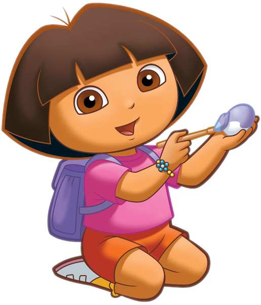 Dora The Online Painting Easter Egg - Dora The Explorer Sitting Down (500x500), Png Download