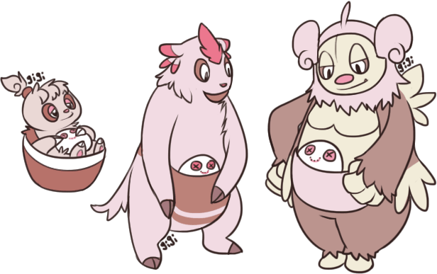 Chansey - Cartoon (616x387), Png Download