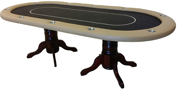Texas Hold'em Table - Harley Davidson Poker Table (610x313), Png Download