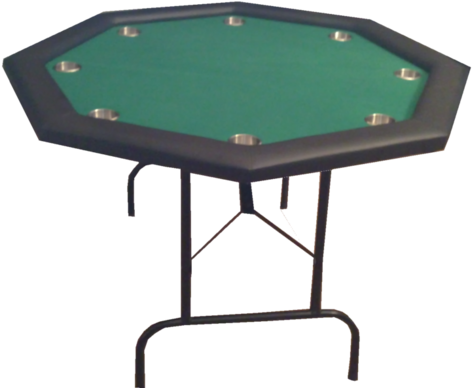 Octagonal Foldable Poker Table Green - Mesas De Poker Baratas (500x393), Png Download