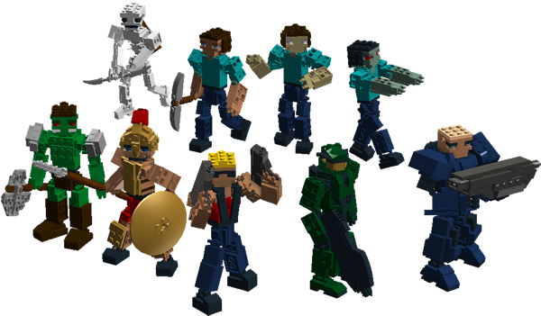 Herobrine Transparent Lego Minecraft Svg Transparent - Lego Minecraft World Moc (800x358), Png Download