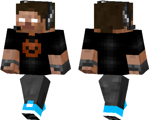 Other - Minecraft Herobrine Gamer Skin (538x437), Png Download