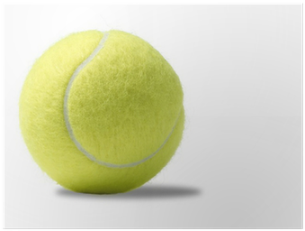 Yellow Tennis Ball On A White Background Poster • Pixers® - Soft Tennis (400x400), Png Download