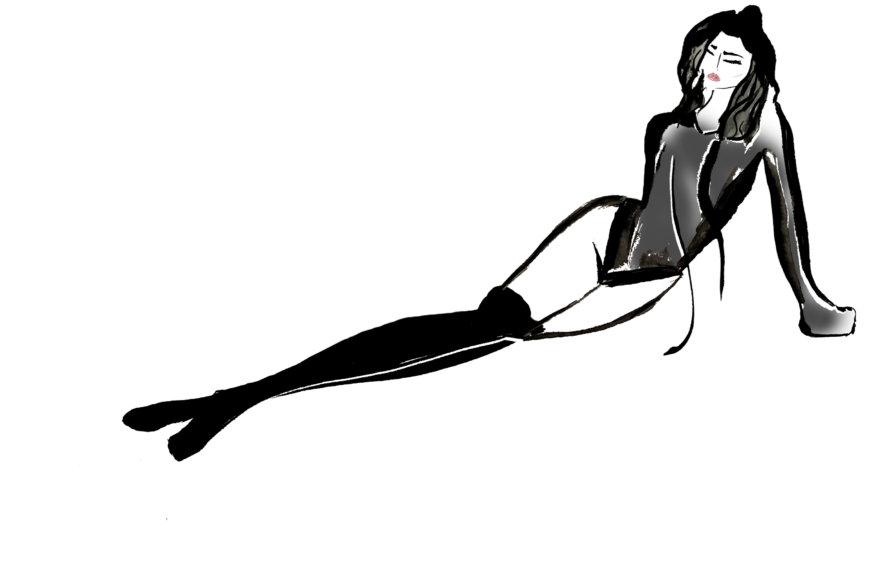 Black Watercolor - Illustration (1024x772), Png Download