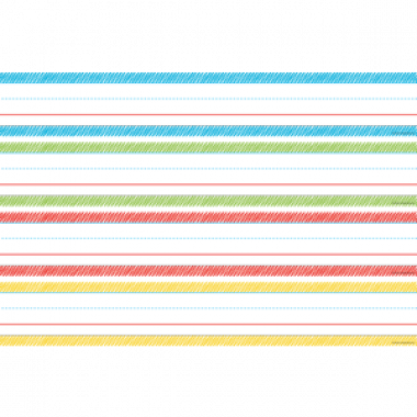 Scribble Sentence Strips - Orange (380x380), Png Download