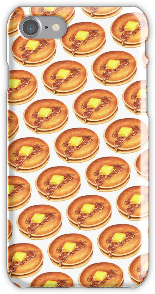 Pancakes Pattern Iphone 7 Snap Case - Art (750x1000), Png Download