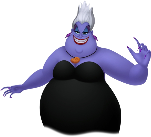 Ursula Kh3d - Ursula Kingdom Hearts (616x561), Png Download