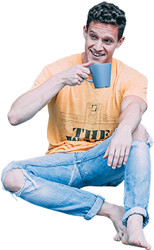 People Drinking Coffee Png (342x480), Png Download