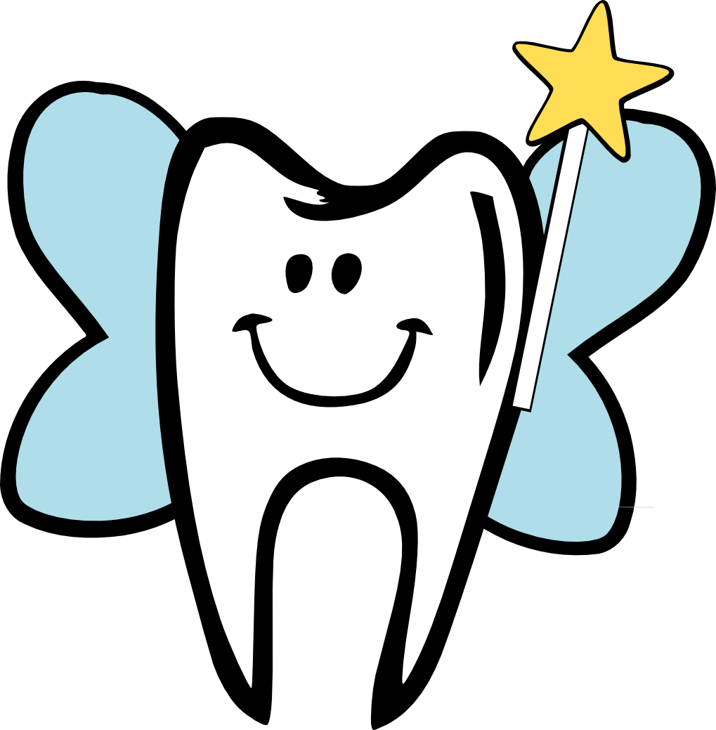 Baby Tooth Transparent Image - Tooth Fairy Clipart (1019x1039), Png Download