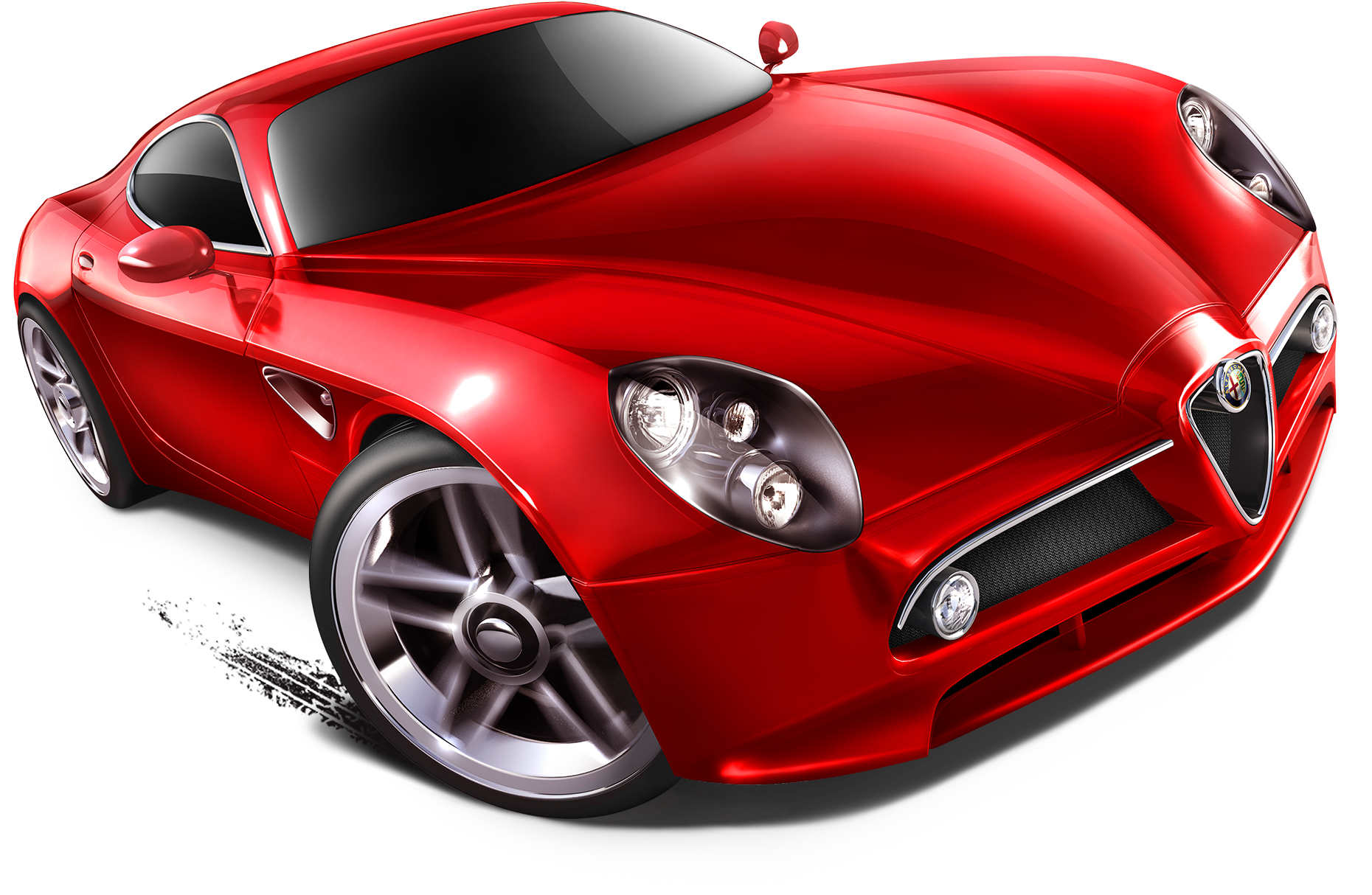 Drawn Lamborghini Hot Wheel - Red Hot Wheel Car (2000x1500), Png Download