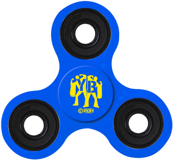 Young Bucks Fidget Spinner - Fidget Spinner Png Blue (348x351), Png Download