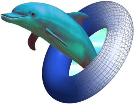 Dolphin Vaporwave Png - Vaporwave Png (500x392), Png Download
