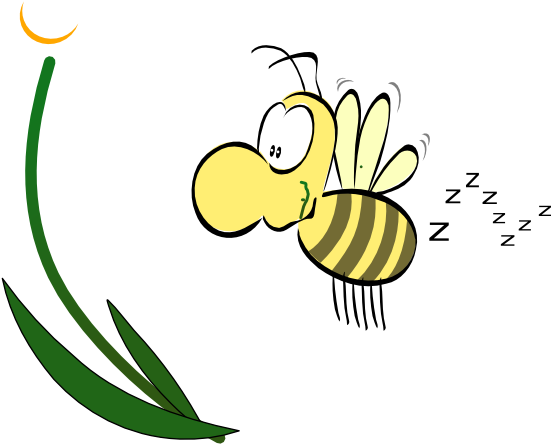 Buzzing Bee Clip Art - Bee Buzzing Clip Art (600x535), Png Download