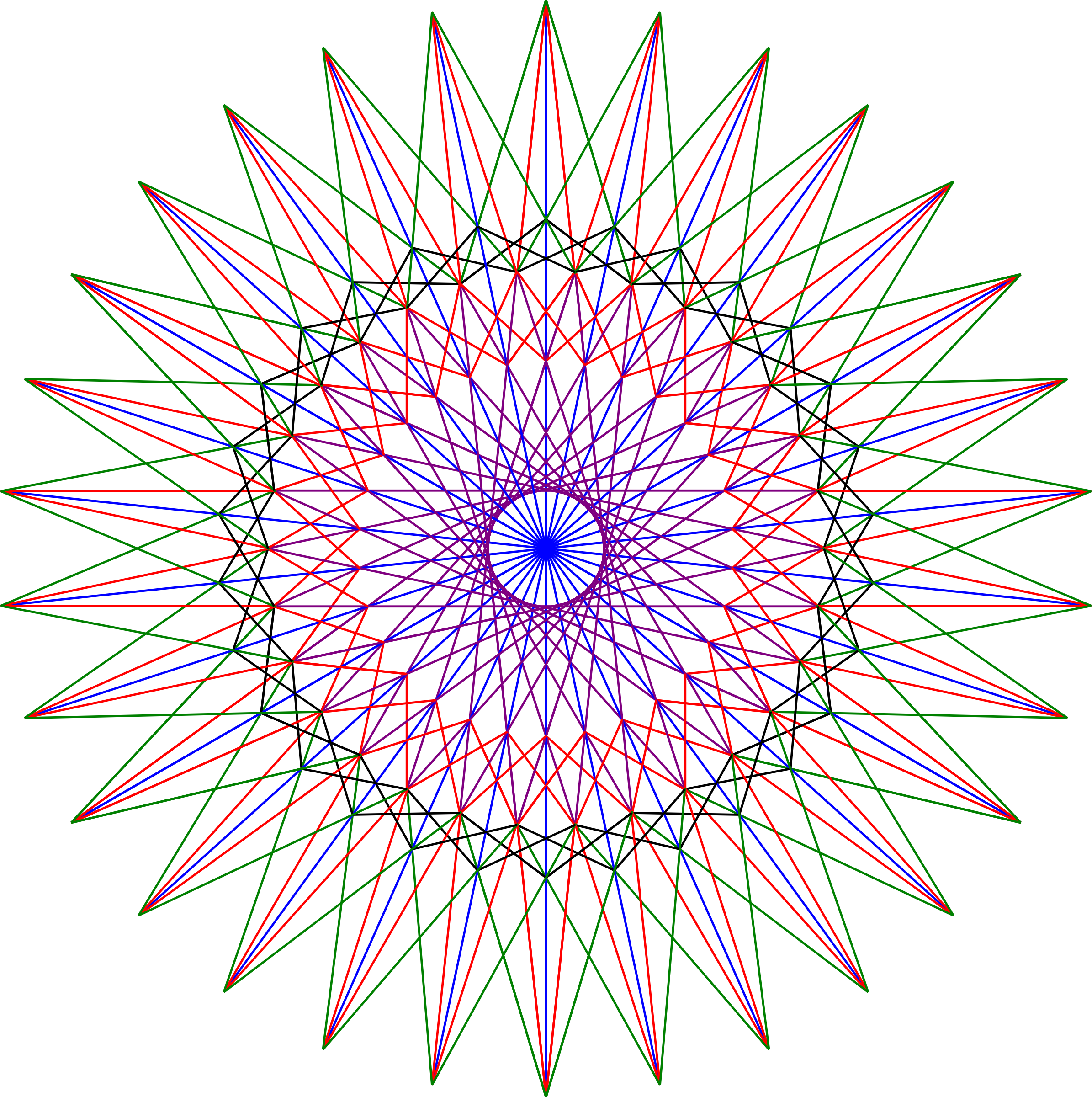 Clipart - Template String Art Stars (2390x2400), Png Download