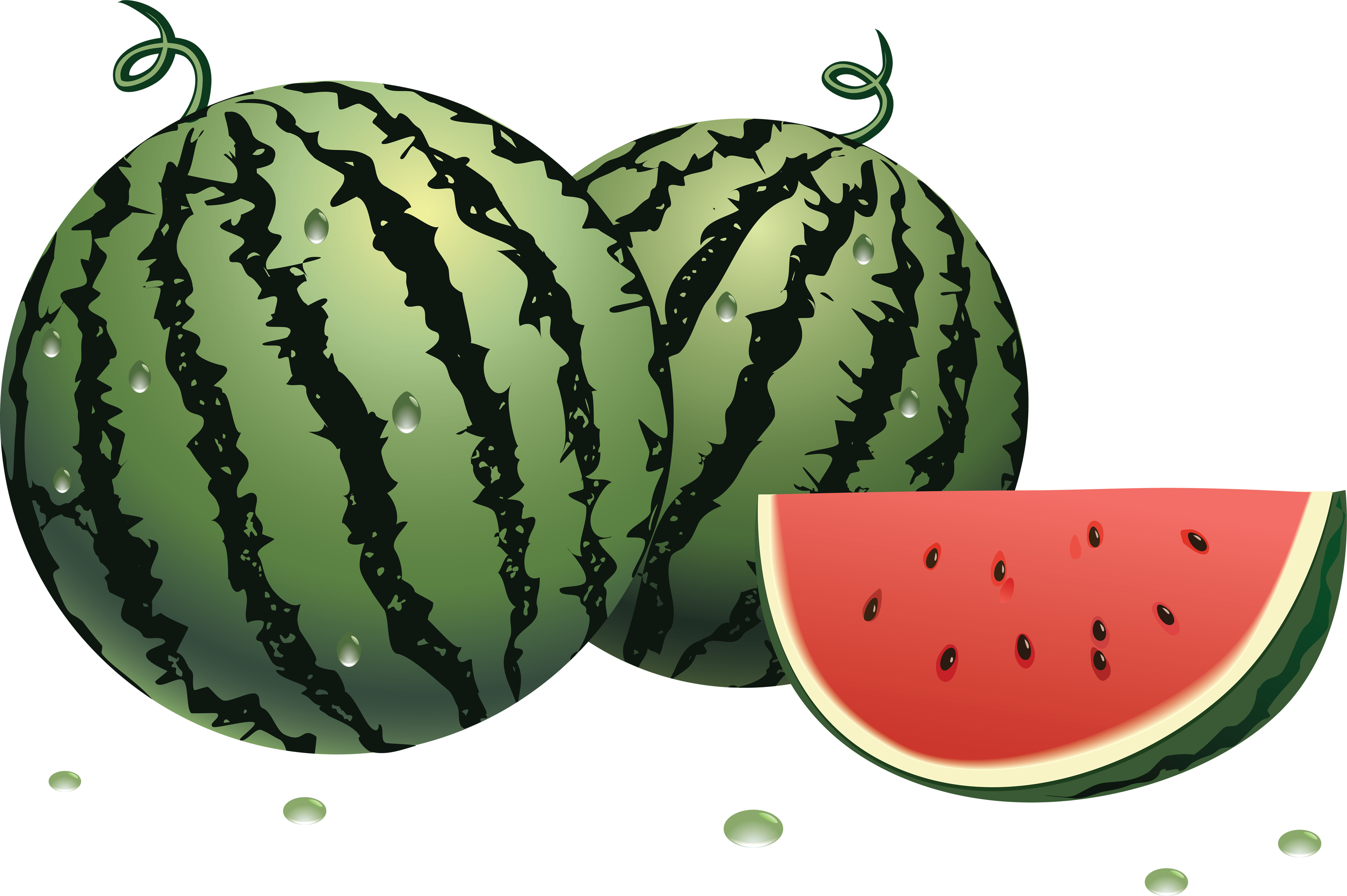 Clip Art Watermelons (3528x2346), Png Download