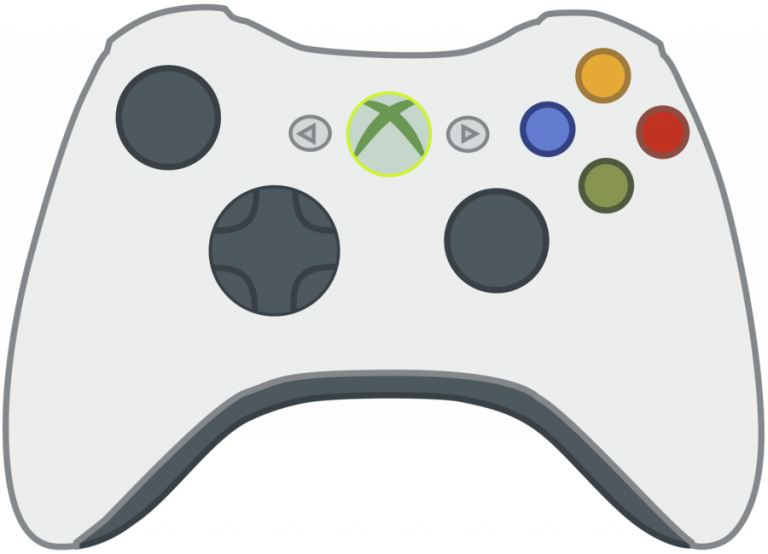 Controller Of Image Controlle Fcdoyu Png Ichc - Xbox Controller Clipart (768x554), Png Download