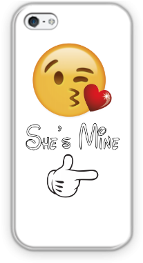 Emoji She Is Mine - Mobile Phone Case (400x500), Png Download