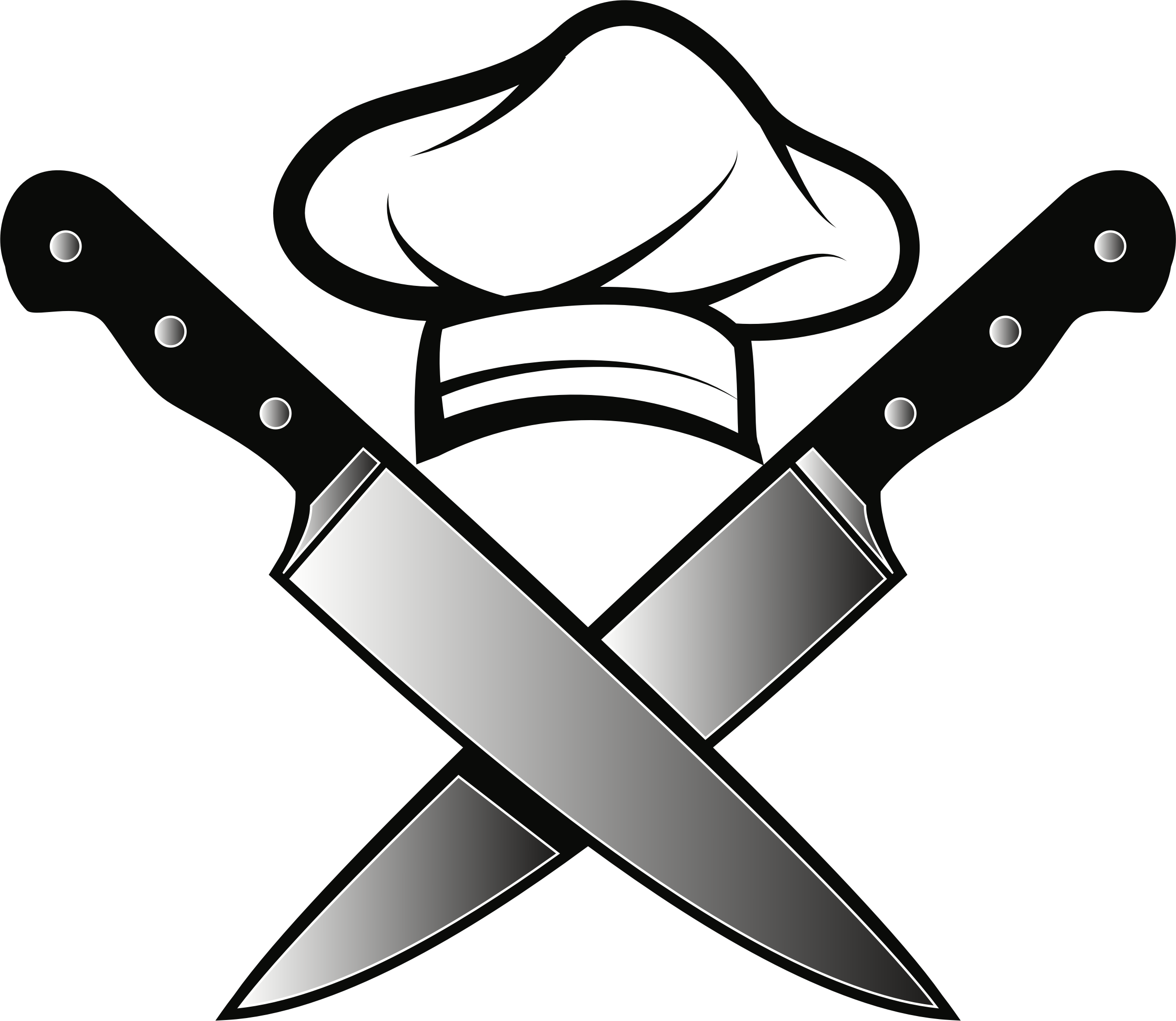 Big Image - Chef Knife Clip Art (2381x2068), Png Download