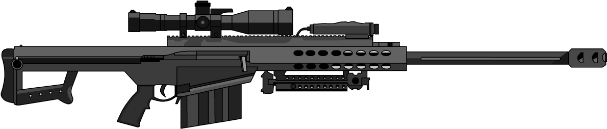 Approved] Tn-2 Sniper Rifle - Barrett 50 Cal Sniper Rifle (1221x625), Png Download