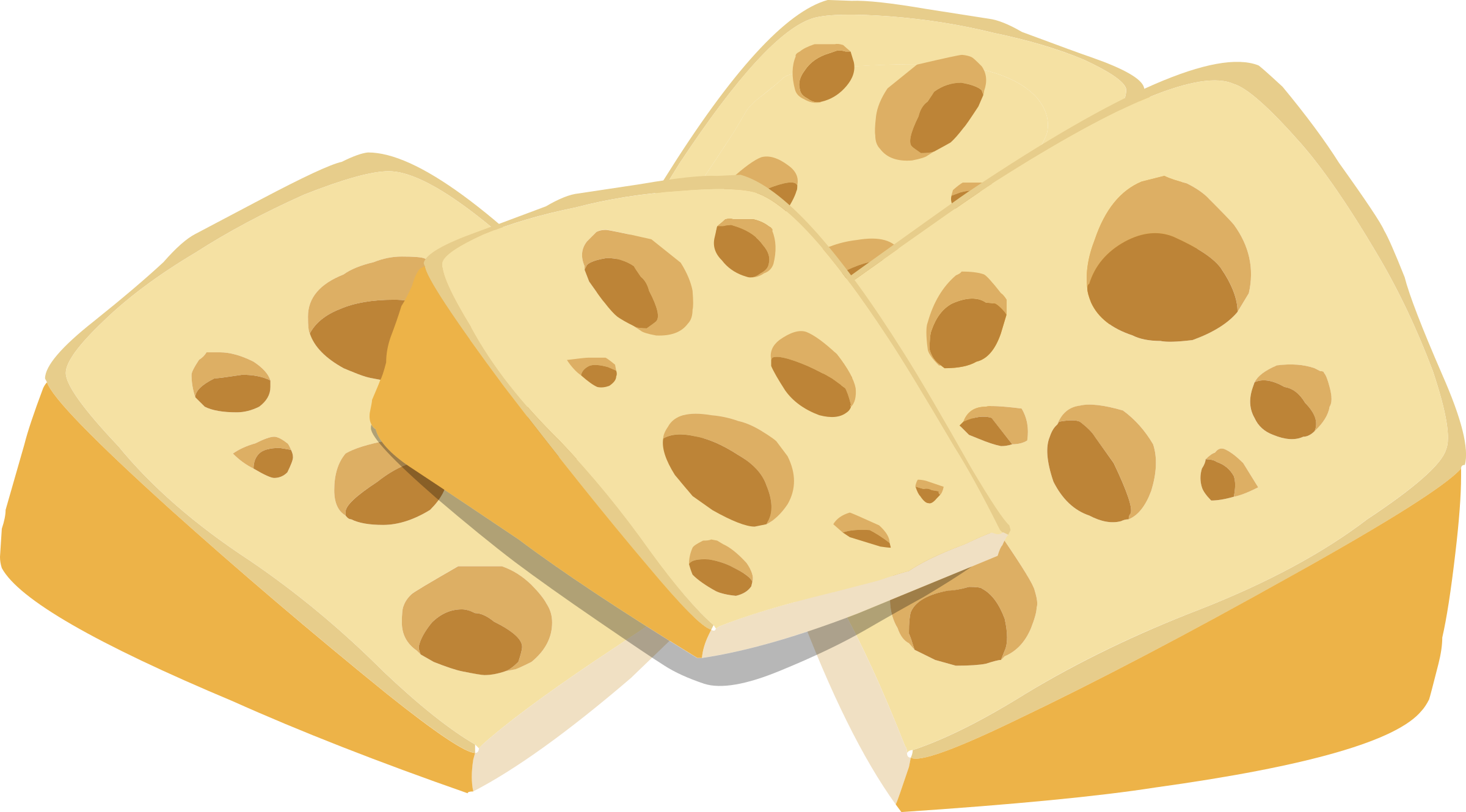 North American "swiss Cheese" - Cheese Clipart (600x332), Png Download