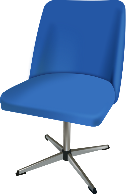 Furniture Desk Chair Clip Art At Clker - Chair Clip Art (474x595), Png Download