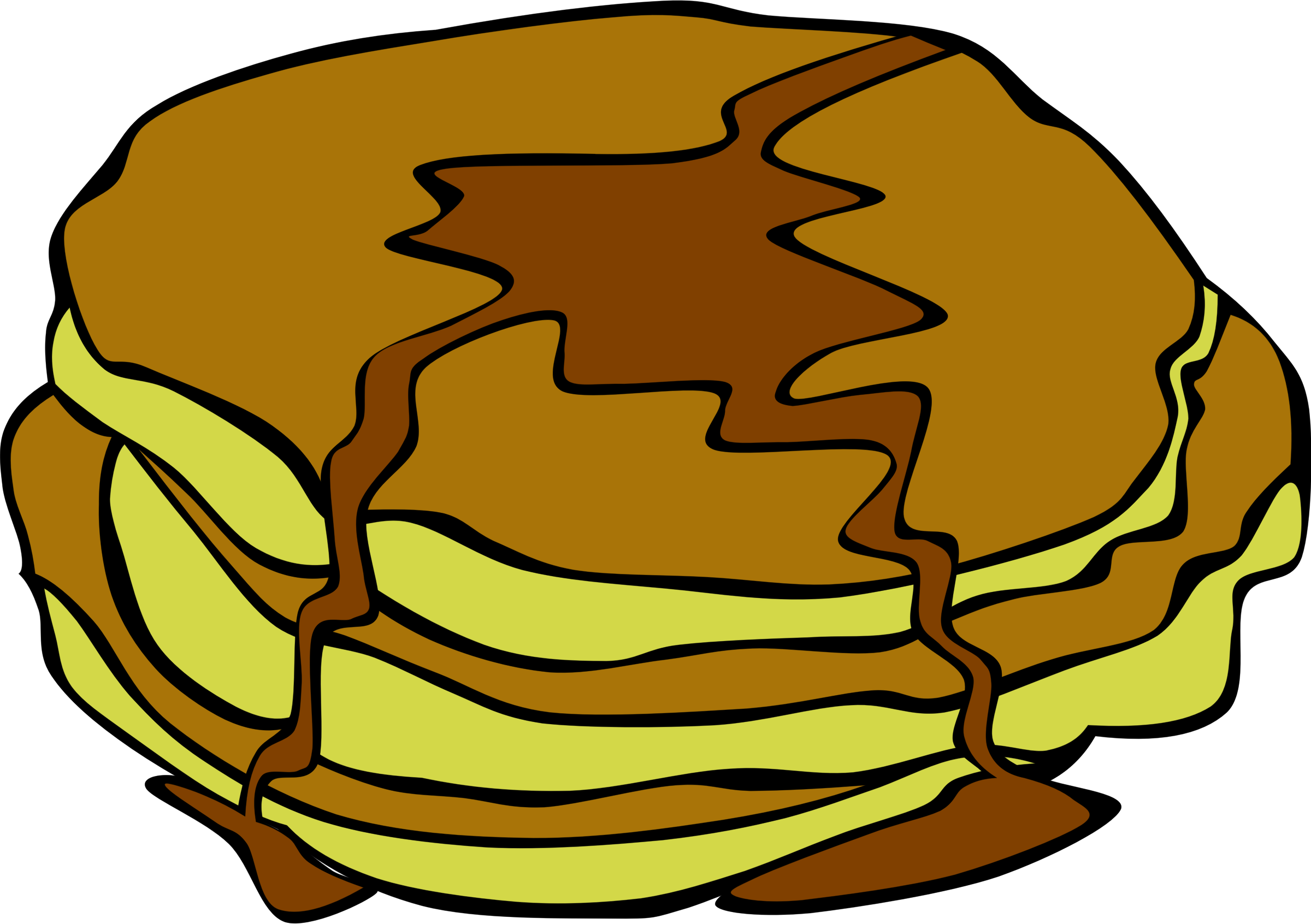 Fast Food Breakfast Pancakes Big Image Png - Pancakes Clip Art (2400x1692), Png Download