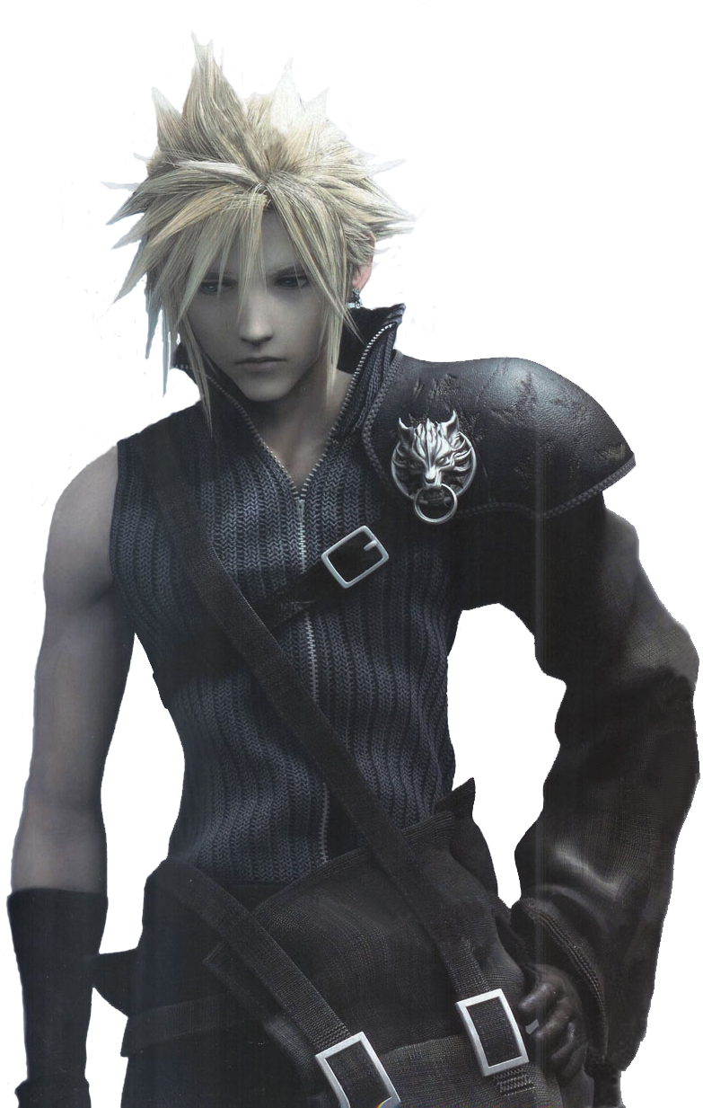 In The Defense Of Cloud Strife - Cloud Final Fantasy Movie (744x1024), Png Download