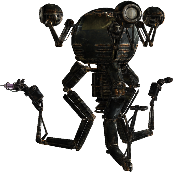 Outcast Gutsy Plasma - Fallout Mister Gutsy (612x599), Png Download