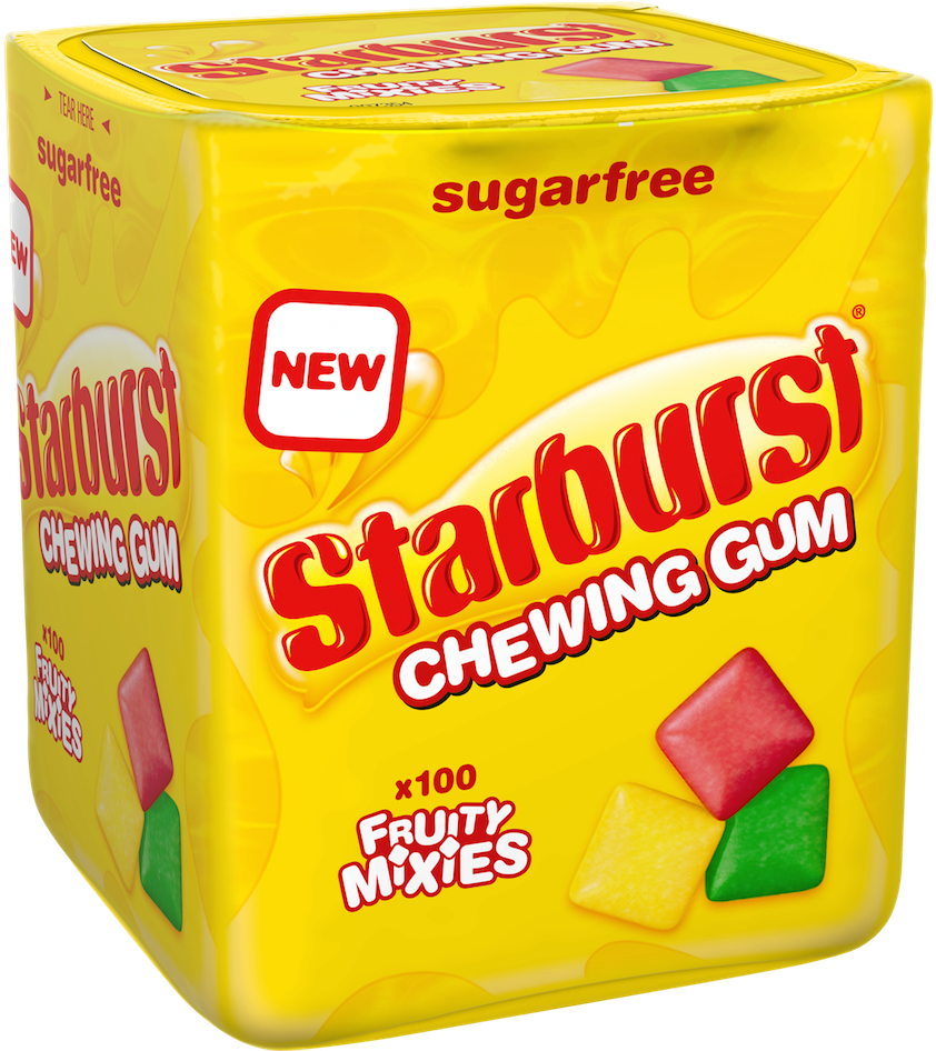 Mars - Starburst Chewing Gum Sugar Free (945x945), Png Download