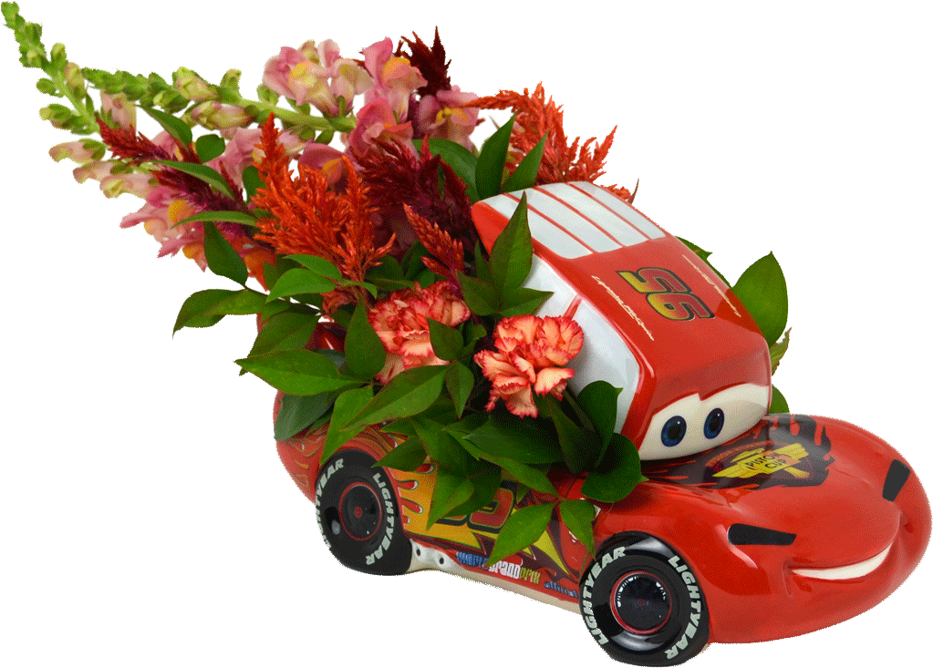 Cars With Flowers - Cat And Disney Cars (1024x1024), Png Download