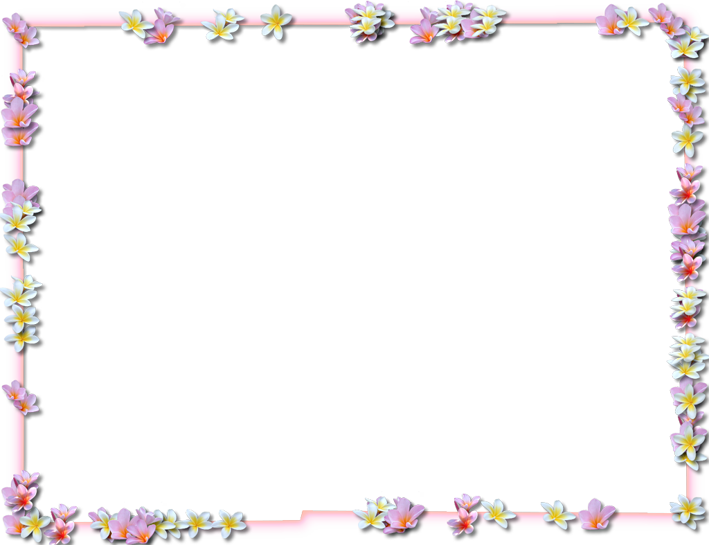 Flowers Borders Clipart Fancy - Picture Frame (1024x787), Png Download