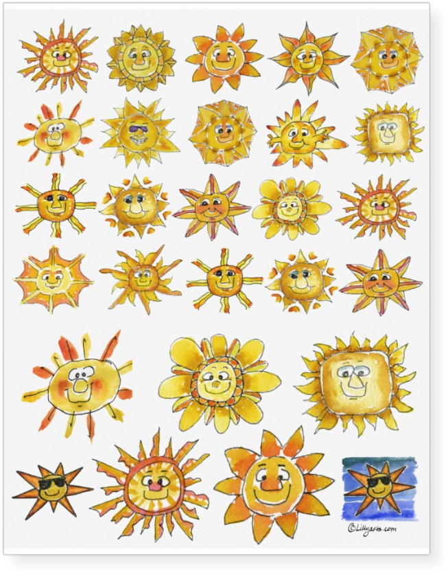 Smiley Cute Sunshine Faces To Wear For Extra Vitamin - Frequent Buyer Card (956x956), Png Download