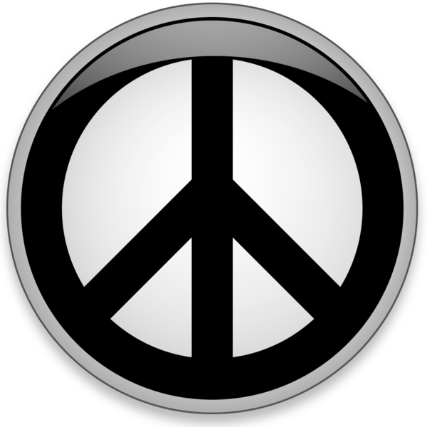 Peace Button Large - Peace Meaning In Tamil (600x600), Png Download