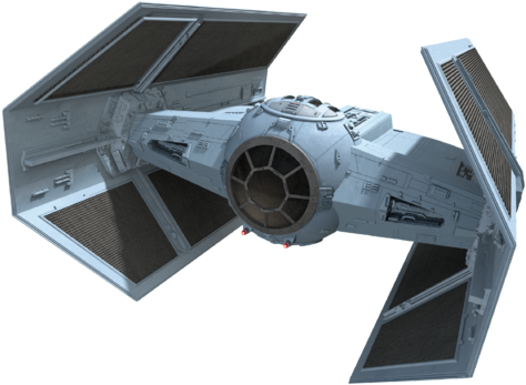 Tie Advanced X1 - Darth Vader Tie Fighter Png (499x364), Png Download