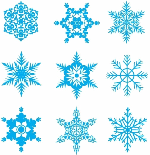 Snowflakes Png High-quality Image - Free Snowflakes Vector (504x520), Png Download
