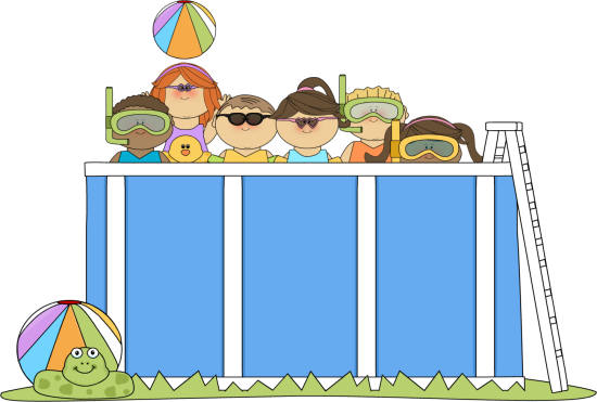 Pool - Kids Swimming Clip Art (550x371), Png Download