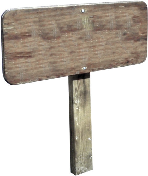 Wooden Sign * - Portable Network Graphics (600x705), Png Download