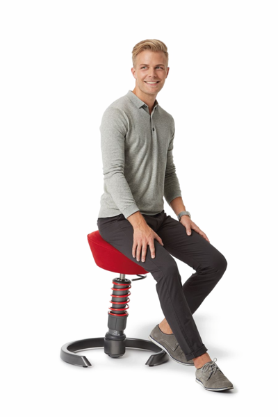 Swopper - Human Sitting On Stool (400x600), Png Download
