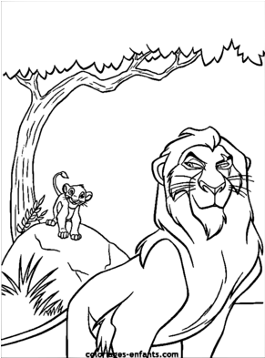 Coloriage Lion Heraldique X Png Kelly Ann - Scar (290x420), Png Download