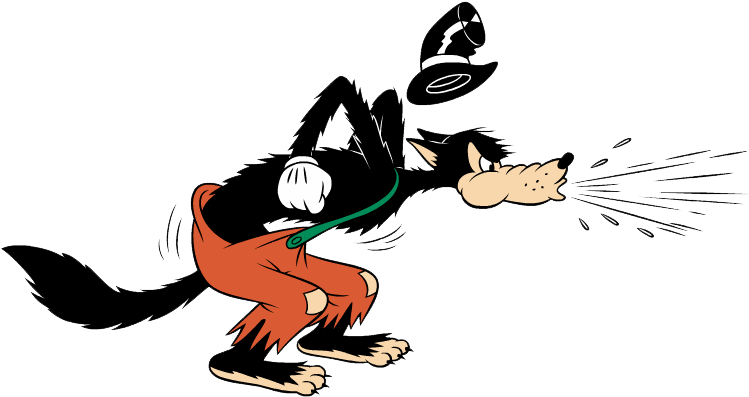Wolf From 3 Little Pigs (776x415), Png Download