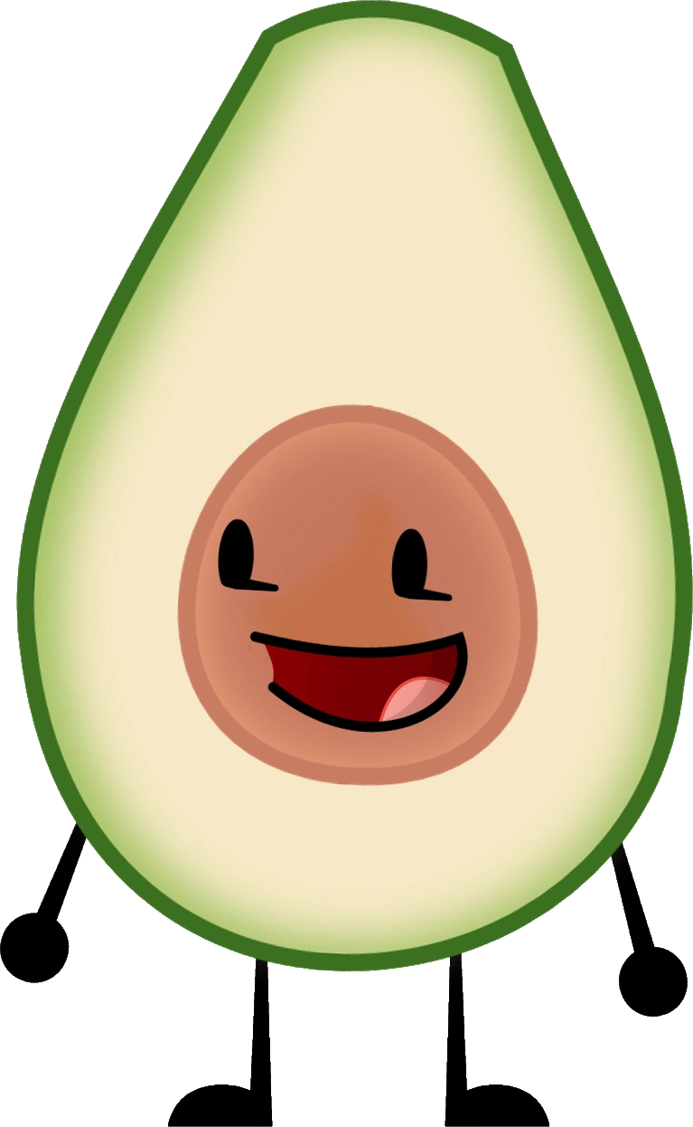 Avocado - Avocados With Cartoon Faces (767x1246), Png Download