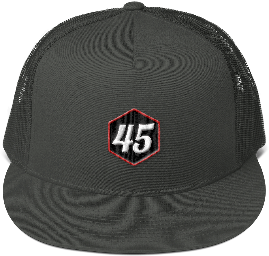 Shop For Donald Trump Caps At Miss Deplorable - Trump 45 Flat Bill Cap (1000x1000), Png Download