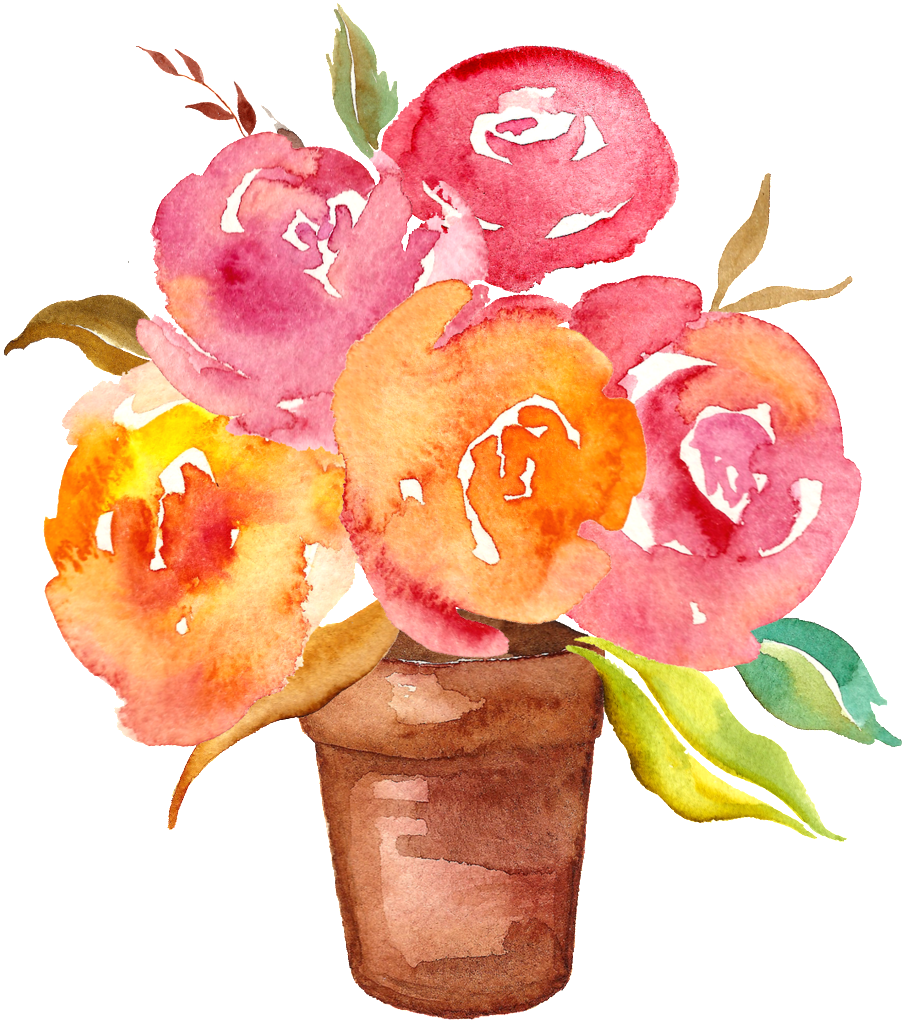 Succulent Flower Transparent Decorative - Illustration (1024x1189), Png Download