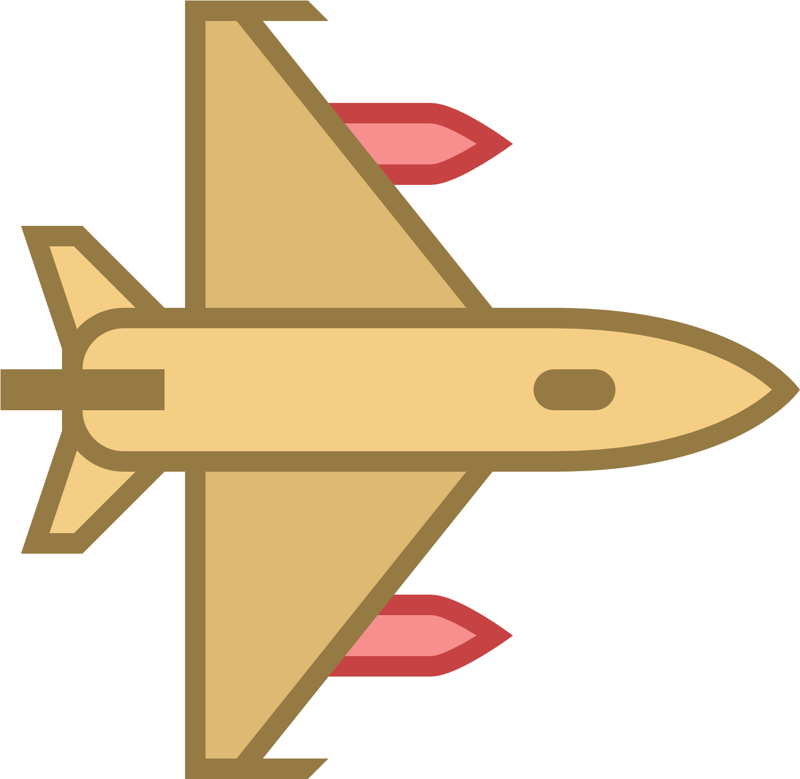 Jet Fighter Clipart Icon - Jet Birds Eye View (1600x1600), Png Download